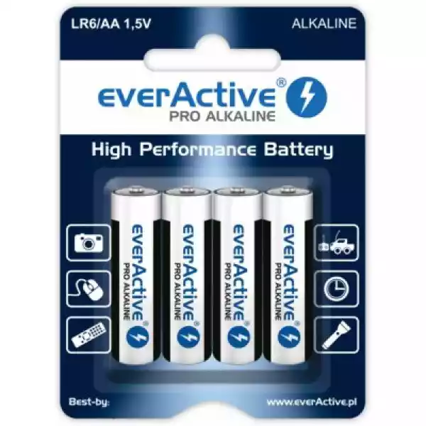 Baterie Aa Lr6 Everactive Pro Alkaline (4 Szt.)