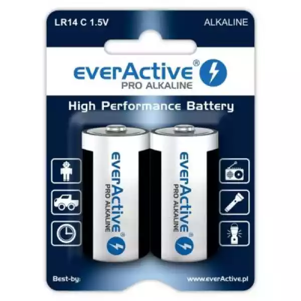 Baterie C Lr14 Everactive Pro Alkaline (2 Szt.)