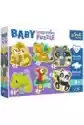 Puzzle 2X3X4X5X6 El. Baby Progressive Zwierzęta Exotic 44005