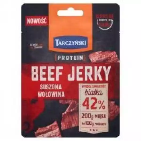 Tarczyński Protein Beef Jerky Suszona Wołowina 25 G