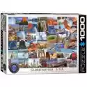  Puzzle 1000 El. Globetrotter Collection. Usa Eurographics