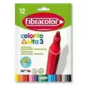 Fibracolor Flamastry Colorito Delta 3 Trójkątne 12 Kolorów
