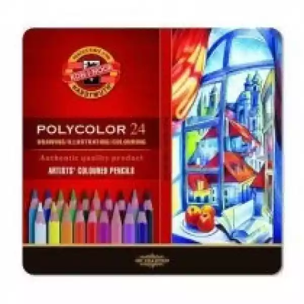 Koh-I-Noor Kredki Ołówkowe Polycolor 24 Kolorów