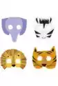 Maski Papierowe Animal Safari 4 Wzory