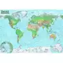  Świat Mapa Polityczna I Krajobrazowa Format B1 1:31 000 000 