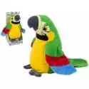 Leantoys  Interaktywna Zielona Papuga Powtarzająca Słowa Leantoys