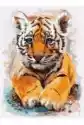 Ideyka Malowanie Po Numerach. Mały Tygrysek