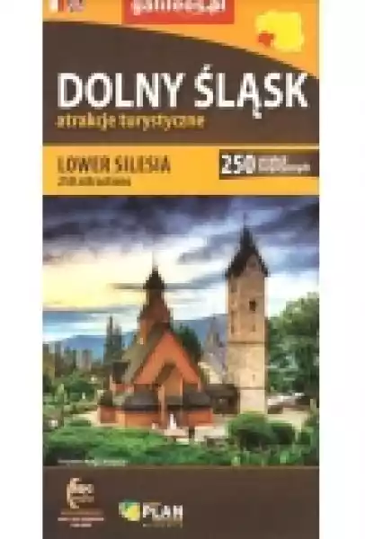 Mapa - Dolny Śląsk 250 Atrakcji Turystycznych