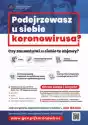 Plakat Podejrzenie Koronowirusa