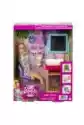 Mattel Barbie Domowe Spa Maseczka Na Twarz Zestaw + Lalka Hcm82
