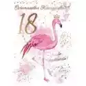 Kukartka Karnet B6 Urodziny 18 Flamingi Pr-099 