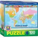  Puzzle 100 El. Smartkids World Map Eurographics