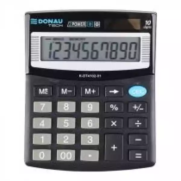 Donau Kalkulator Biurowy 10-Cyfrowy Wyświetlacz 12.5 X 10.0 X 2.