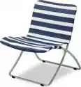 Krzesło Plażowe Lise Granatowe Pasy
