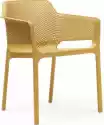 Krzesło Ogrodowe Net Musztardowe