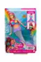 Mattel Barbie Malibu Syrenka Migoczące Światełka Lalka Hdj36