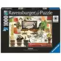 Ravensburger  Puzzle 1000 El. Eames Design Classics. Krzesło Salonowe Ravensb