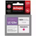 Activejet Tusz Activejet Do Brother Lc-123M / Lc-121M Purpurowy 14.5 Ml Ab