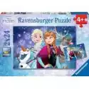 Ravensburger  Puzzle 2 X 24 El. Kraina Lodu. Przyjaciele Ravensburger