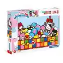 Clementoni  Puzzle Maxi 24 El. Supercolor. Hello Kitty Clementoni
