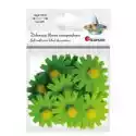 Titanum Filcowe Dekoracje 3D Kwiaty Zielone 10 Szt.