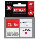 Activejet Tusz Activejet Do Canon Cli-8M Purpurowy 13 Ml Ac-8Mr
