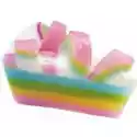 Bomb Cosmetics Raspberry Rainbow Soap Cake Mydło Glicerynowe 140