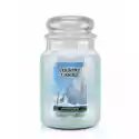 Country Candle Country Candle Duża Świeca Z Dwoma Knotami Cotton Fresh 652 G