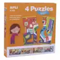 Apli Kids  Puzzle 4 Układanki - W Domu 16 Elementów, 3+ Apli Kids