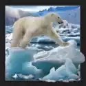 Worth Keeping  Magnes 3D Niedźwiedź Polarny W Skoku 