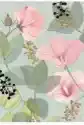 Karnet B6 + Koperta Różowe Kwiaty