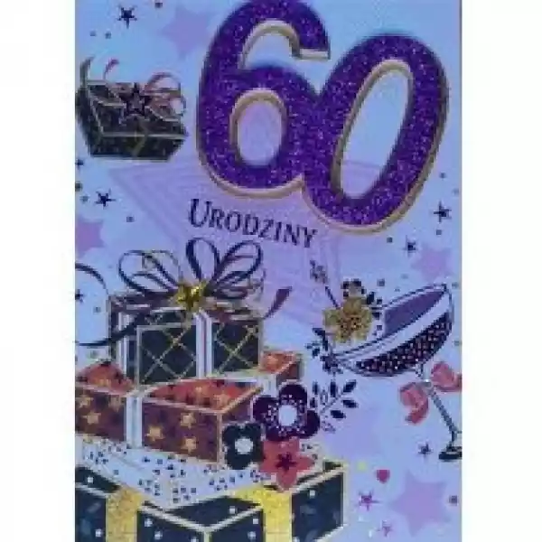 Panorama Karnet Przestrzenny B6 Urodziny 60 Kobieta 