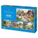 Gibsons  Puzzle 4 X 500 El. Flora&fauna Gibsons