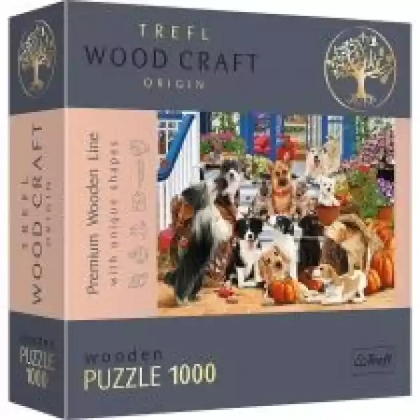  Puzzle Drewniane 1000 El. Psia Przyjaźń Trefl