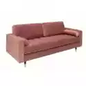 Sofa Do Salonu Cozy Różowa Welurowa