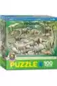 Puzzle 100 El. Smartkids Dinosaurs