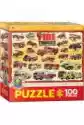 Puzzle 100 El. Smartkids Fire Trucks