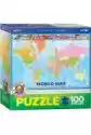 Puzzle 100 El. Smartkids World Map