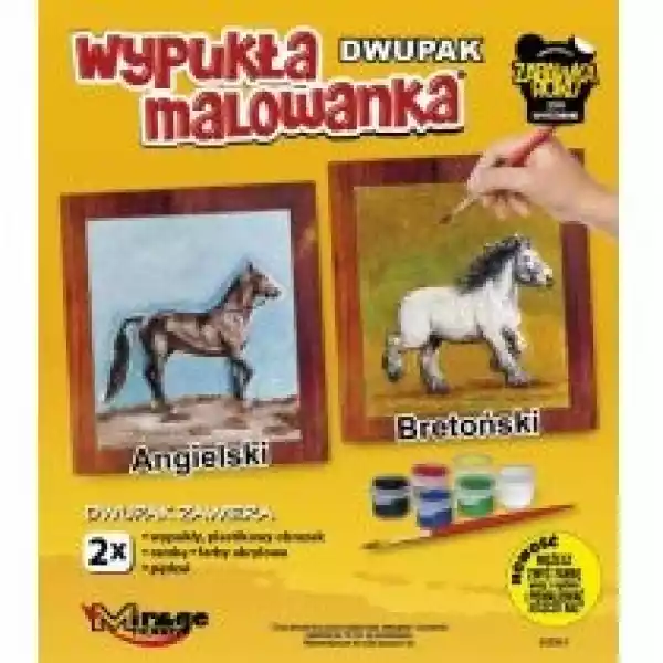 Mirage Hobby Wypukła Malowanka Dwupak Konie Angielski-Bretoński 