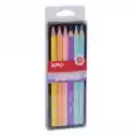Apli Kids Kredki Ołówkowe Jumbo - 6 Pastelowych Kolorów 