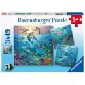 Ravensburger  Puzzle 3 X 49 El. Podwodne Życie Ravensburger
