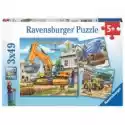 Ravensburger  Puzzle 3 X 49 El. Duże Pojazdy Budowlane Ravensburger