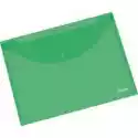 Titanum Teczka A4 Kopertowa Transparentna Zielona