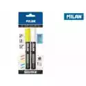 Milan Milan Marker Do Szyb Fluoglass Biały, Żółty 2 Szt.