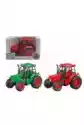 Askato Traktor Zielony/czerwony
