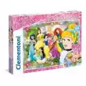 Clementoni  Puzzle 104 El. Princess Z Ozdobami Clementoni