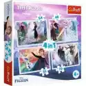 Trefl  Puzzle 4W1 Magia W Lesie Frozen 2 Trefl