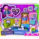  Barbie Extra Zestaw + Mała Lalka + Zwierzątka Hdy91 Mattel
