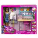  Barbie Pracownia Artystyczna Zestaw + Lalka Hcm85 Mattel