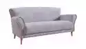 Sofa Bella 192 Cm Na Drewnianych Nogach Skóra Naturalna